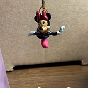 Minnie Mouse Keychain with Pink Bow